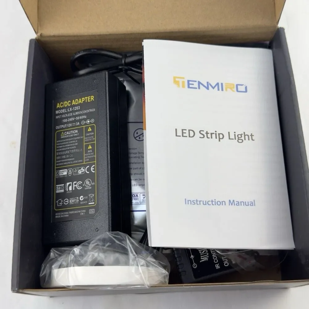 Tenmiro 328ft LED Strip Lights Smart IC RGB Bluetooth App Music Sync Room Party